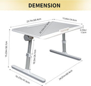 Lap Desk For Laptop, Portable Bed Table Desk, Laptop Desk With LED Light And Drawer, Adjustable Laptop Stand For Bed, Sofa, Study, Reading CEEJAY