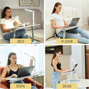 Lap Desk For Laptop, Portable Bed Table Desk, Laptop Desk With LED Light And Drawer, Adjustable Laptop Stand For Bed, Sofa, Study, Reading CEEJAY