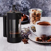 French Press Coffee Maker, Camping Plastic Glass French Coffee Press, Medium Size Tea And Frothed Milk Press,100 Percent BPA Free Prensa Francesa, Rust-Free And Dishwasher Safe,12 Oz & 21 Oz CEEJAY