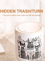 7 L Trash Bin Home Office Rubbish Can Dust Bin Large Lid Lock With Button Large Mouth Design Garbage Basket With Press Lid Dustbin For Room Kitchen My Store