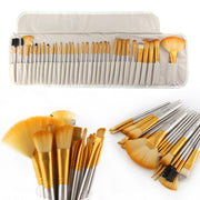 32Pcs Makeup Brushes Pouch Set Blending Powder Puff Professional Cosmetics Tools CEEJAY