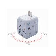 WorldWide Universal Outlet Travel Adapter UK EU US AU Multi Plug Charger W 2USB My Store