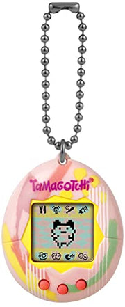 BandAI Tamagotchi Original Denim Patches Shell | Tamagotchi Original Cyber Pet 90s Adults and Kids Toy with Chain | Retro Virtual Pets are Great Boys and Girls Toys or Gifts for Ages 8+ AmazonUK