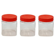 Sunpet J0050 50ml Small Plastic Food Storage Canisters, Red (Pack of 6) DanialHydariStores