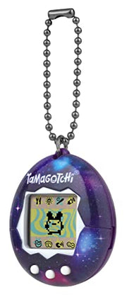 BandAI Tamagotchi Original Denim Patches Shell | Tamagotchi Original Cyber Pet 90s Adults and Kids Toy with Chain | Retro Virtual Pets are Great Boys and Girls Toys or Gifts for Ages 8+ AmazonUK