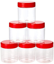 Sunpet J0050 50ml Small Plastic Food Storage Canisters, Red (Pack of 6) DanialHydariStores