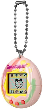 BandAI Tamagotchi Original Denim Patches Shell | Tamagotchi Original Cyber Pet 90s Adults and Kids Toy with Chain | Retro Virtual Pets are Great Boys and Girls Toys or Gifts for Ages 8+ AmazonUK