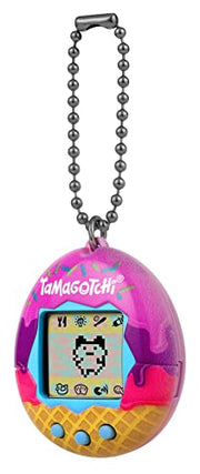 BandAI Tamagotchi Original Denim Patches Shell | Tamagotchi Original Cyber Pet 90s Adults and Kids Toy with Chain | Retro Virtual Pets are Great Boys and Girls Toys or Gifts for Ages 8+ AmazonUK