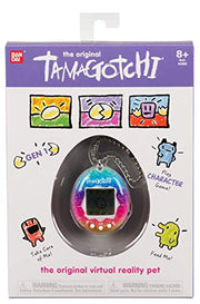 BandAI Tamagotchi Original Denim Patches Shell | Tamagotchi Original Cyber Pet 90s Adults and Kids Toy with Chain | Retro Virtual Pets are Great Boys and Girls Toys or Gifts for Ages 8+ AmazonUK