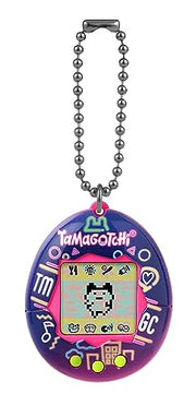 BandAI Tamagotchi Original Denim Patches Shell | Tamagotchi Original Cyber Pet 90s Adults and Kids Toy with Chain | Retro Virtual Pets are Great Boys and Girls Toys or Gifts for Ages 8+ AmazonUK