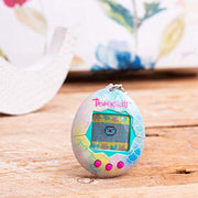 BandAI Tamagotchi Original Denim Patches Shell | Tamagotchi Original Cyber Pet 90s Adults and Kids Toy with Chain | Retro Virtual Pets are Great Boys and Girls Toys or Gifts for Ages 8+ AmazonUK