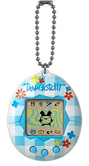 BandAI Tamagotchi Original Denim Patches Shell | Tamagotchi Original Cyber Pet 90s Adults and Kids Toy with Chain | Retro Virtual Pets are Great Boys and Girls Toys or Gifts for Ages 8+ AmazonUK