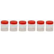 Sunpet J0050 50ml Small Plastic Food Storage Canisters, Red (Pack of 6) DanialHydariStores