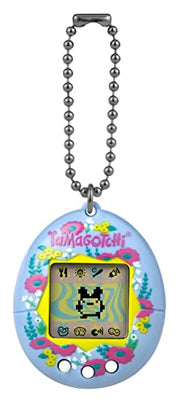 BandAI Tamagotchi Original Denim Patches Shell | Tamagotchi Original Cyber Pet 90s Adults and Kids Toy with Chain | Retro Virtual Pets are Great Boys and Girls Toys or Gifts for Ages 8+ AmazonUK