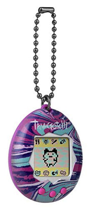 BandAI Tamagotchi Original Denim Patches Shell | Tamagotchi Original Cyber Pet 90s Adults and Kids Toy with Chain | Retro Virtual Pets are Great Boys and Girls Toys or Gifts for Ages 8+ AmazonUK