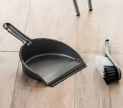 Addis Housewares Dustpan and Soft Brush Set, Metallic Silver AzonUK