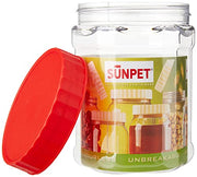 Sunpet J0050 50ml Small Plastic Food Storage Canisters, Red (Pack of 6) DanialHydariStores