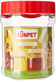 Sunpet J0050 50ml Small Plastic Food Storage Canisters, Red (Pack of 6) DanialHydariStores