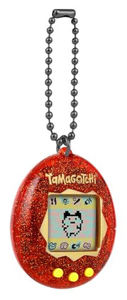 BandAI Tamagotchi Original Denim Patches Shell | Tamagotchi Original Cyber Pet 90s Adults and Kids Toy with Chain | Retro Virtual Pets are Great Boys and Girls Toys or Gifts for Ages 8+ AmazonUK