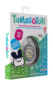 BandAI Tamagotchi Original Denim Patches Shell | Tamagotchi Original Cyber Pet 90s Adults and Kids Toy with Chain | Retro Virtual Pets are Great Boys and Girls Toys or Gifts for Ages 8+ AmazonUK