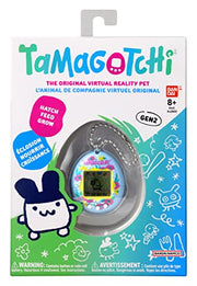 BandAI Tamagotchi Original Denim Patches Shell | Tamagotchi Original Cyber Pet 90s Adults and Kids Toy with Chain | Retro Virtual Pets are Great Boys and Girls Toys or Gifts for Ages 8+ AmazonUK