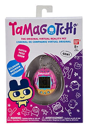 BandAI Tamagotchi Original Denim Patches Shell | Tamagotchi Original Cyber Pet 90s Adults and Kids Toy with Chain | Retro Virtual Pets are Great Boys and Girls Toys or Gifts for Ages 8+ AmazonUK