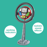 Casdon Sat Nav Steering Wheel. Toy Driving Wheel with Spoken Commands, Flashing Lights, and Motoring Sounds. Suitable for Preschool Toys. Playset for Children Aged 3+ , 32.1 x 21.9 x 9.2 cm AmazonUK