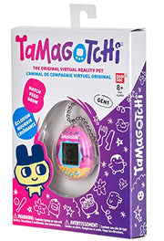 BandAI Tamagotchi Original Denim Patches Shell | Tamagotchi Original Cyber Pet 90s Adults and Kids Toy with Chain | Retro Virtual Pets are Great Boys and Girls Toys or Gifts for Ages 8+ AmazonUK