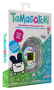 BandAI Tamagotchi Original Denim Patches Shell | Tamagotchi Original Cyber Pet 90s Adults and Kids Toy with Chain | Retro Virtual Pets are Great Boys and Girls Toys or Gifts for Ages 8+ AmazonUK