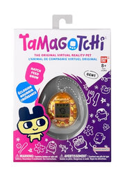 BandAI Tamagotchi Original Denim Patches Shell | Tamagotchi Original Cyber Pet 90s Adults and Kids Toy with Chain | Retro Virtual Pets are Great Boys and Girls Toys or Gifts for Ages 8+ AmazonUK