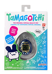 BandAI Tamagotchi Original Denim Patches Shell | Tamagotchi Original Cyber Pet 90s Adults and Kids Toy with Chain | Retro Virtual Pets are Great Boys and Girls Toys or Gifts for Ages 8+ AmazonUK