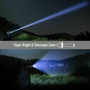 High Power 12000000 Lumen Ultra Bright Aluminum Flashlight LED Rechargeable UK CEEJAY