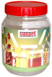 Sunpet J0050 50ml Small Plastic Food Storage Canisters, Red (Pack of 6) DanialHydariStores