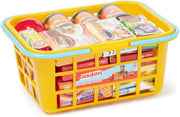 Casdon Shopping Basket. Colourful Toy Shopping Basket for Children Aged 2+. Comes with Miniature Versions of Popular Branded Foods AmazonUK