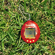 BandAI Tamagotchi Original Denim Patches Shell | Tamagotchi Original Cyber Pet 90s Adults and Kids Toy with Chain | Retro Virtual Pets are Great Boys and Girls Toys or Gifts for Ages 8+ AmazonUK