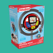 Casdon Sat Nav Steering Wheel. Toy Driving Wheel with Spoken Commands, Flashing Lights, and Motoring Sounds. Suitable for Preschool Toys. Playset for Children Aged 3+ , 32.1 x 21.9 x 9.2 cm AmazonUK