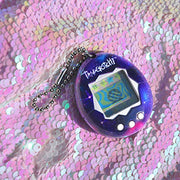 BandAI Tamagotchi Original Denim Patches Shell | Tamagotchi Original Cyber Pet 90s Adults and Kids Toy with Chain | Retro Virtual Pets are Great Boys and Girls Toys or Gifts for Ages 8+ AmazonUK