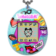 BandAI Tamagotchi Original Denim Patches Shell | Tamagotchi Original Cyber Pet 90s Adults and Kids Toy with Chain | Retro Virtual Pets are Great Boys and Girls Toys or Gifts for Ages 8+ AmazonUK