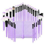 32Pcs Makeup Brushes Pouch Set Blending Powder Puff Professional Cosmetics Tools CEEJAY