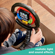 Casdon Sat Nav Steering Wheel. Toy Driving Wheel with Spoken Commands, Flashing Lights, and Motoring Sounds. Suitable for Preschool Toys. Playset for Children Aged 3+ , 32.1 x 21.9 x 9.2 cm AmazonUK