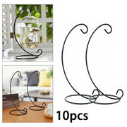 10PCS Metal Plant Pot Flower Bauble Holder Ornament Hanging Display Stand Hanger CEEJAY