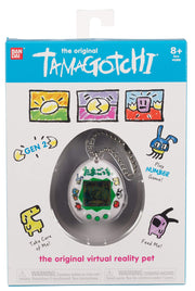 BandAI Tamagotchi Original Denim Patches Shell | Tamagotchi Original Cyber Pet 90s Adults and Kids Toy with Chain | Retro Virtual Pets are Great Boys and Girls Toys or Gifts for Ages 8+ AmazonUK