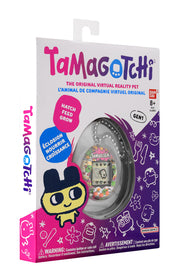 BandAI Tamagotchi Original Denim Patches Shell | Tamagotchi Original Cyber Pet 90s Adults and Kids Toy with Chain | Retro Virtual Pets are Great Boys and Girls Toys or Gifts for Ages 8+ AmazonUK