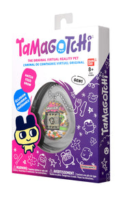 BandAI Tamagotchi Original Denim Patches Shell | Tamagotchi Original Cyber Pet 90s Adults and Kids Toy with Chain | Retro Virtual Pets are Great Boys and Girls Toys or Gifts for Ages 8+ AmazonUK