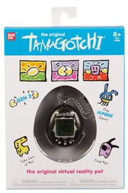 BandAI Tamagotchi Original Denim Patches Shell | Tamagotchi Original Cyber Pet 90s Adults and Kids Toy with Chain | Retro Virtual Pets are Great Boys and Girls Toys or Gifts for Ages 8+ AmazonUK