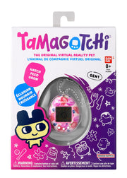 BandAI Tamagotchi Original Denim Patches Shell | Tamagotchi Original Cyber Pet 90s Adults and Kids Toy with Chain | Retro Virtual Pets are Great Boys and Girls Toys or Gifts for Ages 8+ AmazonUK