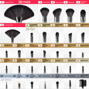 Total 32pcs Cosmetics Makeup Brushes Contains Powder Brush CEEJAY