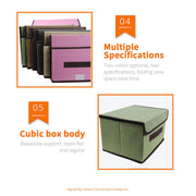 2 IN 1 Foldable Square Fabric Canvas Storage Boxes Portable Drawer