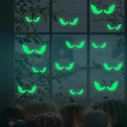 Halloween Luminous Wall Decals Glowing in The Dark Eyes Window Sticker for Halloween Decoration for Home Party Supplies