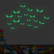 Halloween Luminous Wall Decals Glowing in The Dark Eyes Window Sticker for Halloween Decoration for Home Party Supplies